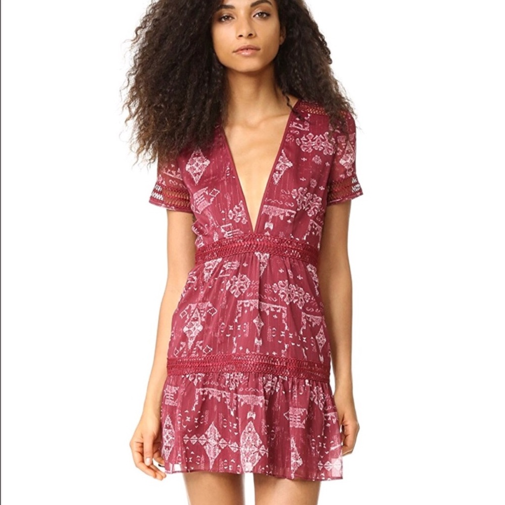 SAYLOR Alexa Dress in red